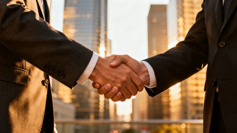 商务握手合作图片