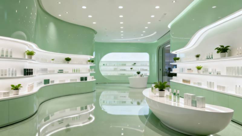 现代美容店内部图片