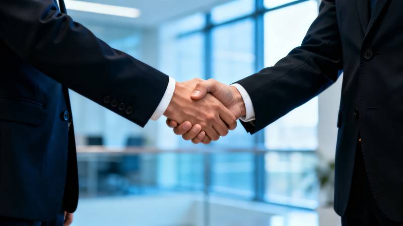 商务握手合作图片