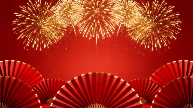 新春烟花贺岁图片