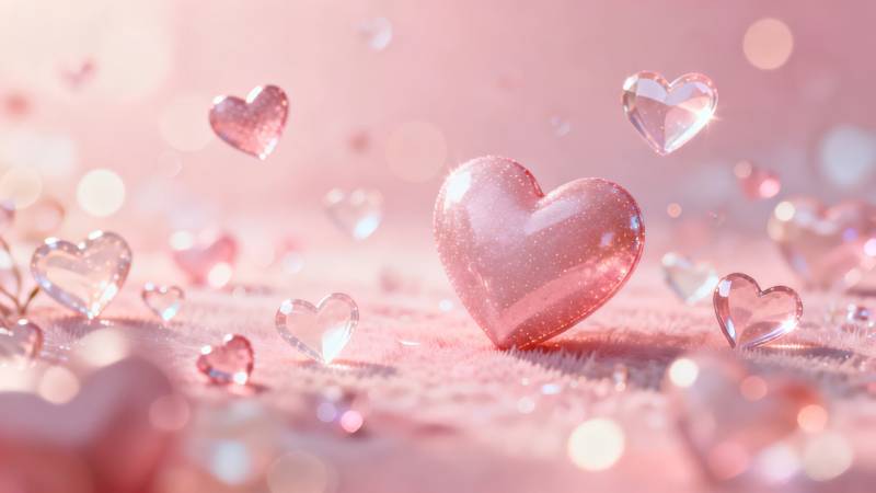 晶莹心形 浪漫满溢图片