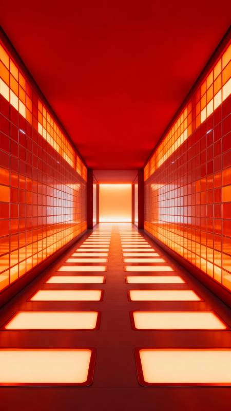 红色光廊图片