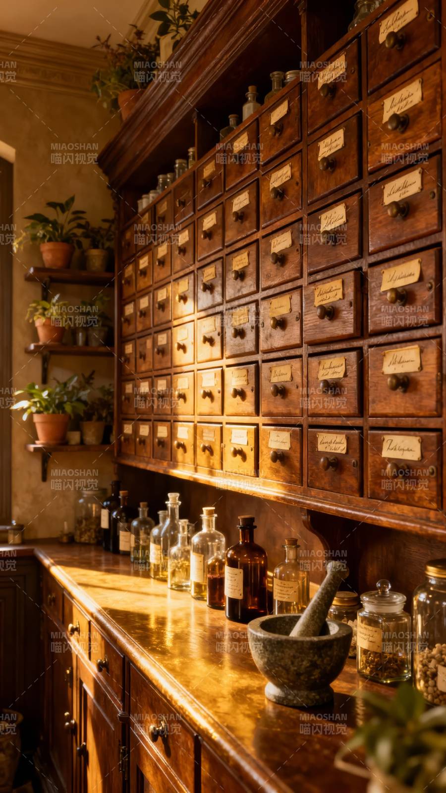 古朴药房 岁月静好图片
