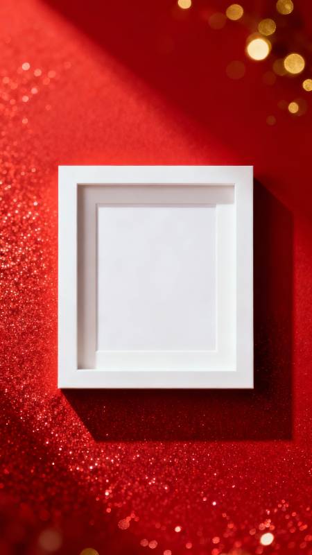 红光中的白框图片