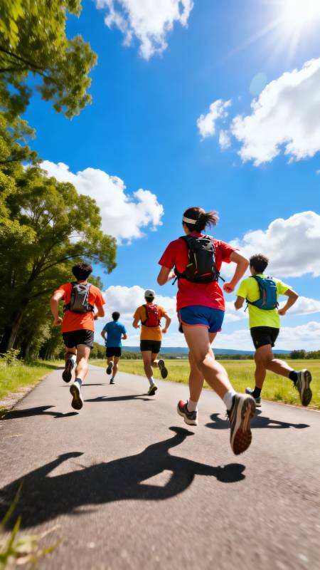 阳光下的奔跑图片