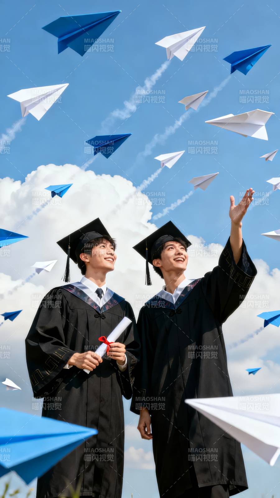 毕业放飞梦想图片