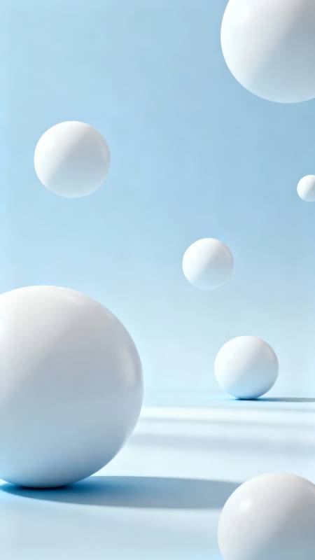 浮球静谧蓝境图片