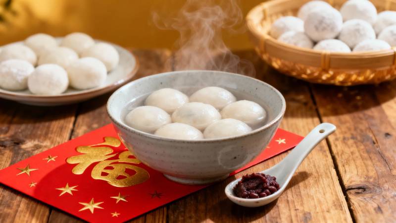 元宵节汤圆飘香图片