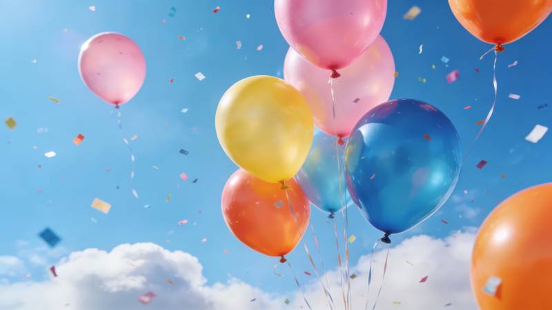 彩球飞天 欢庆时刻图片