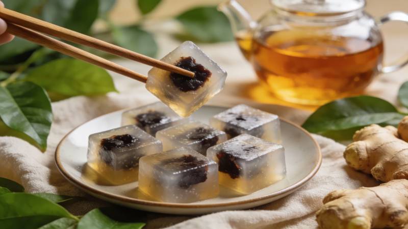 姜茶果冻 清凉爽口图片