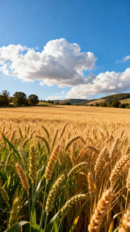 金麦飘香 云淡风轻图片