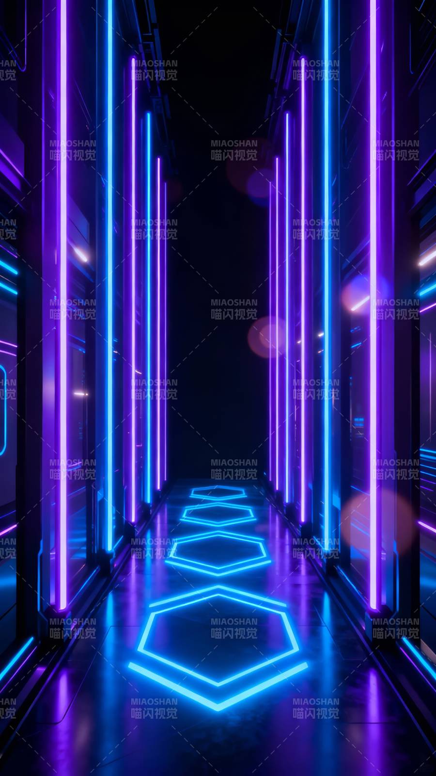 霓虹走廊图片