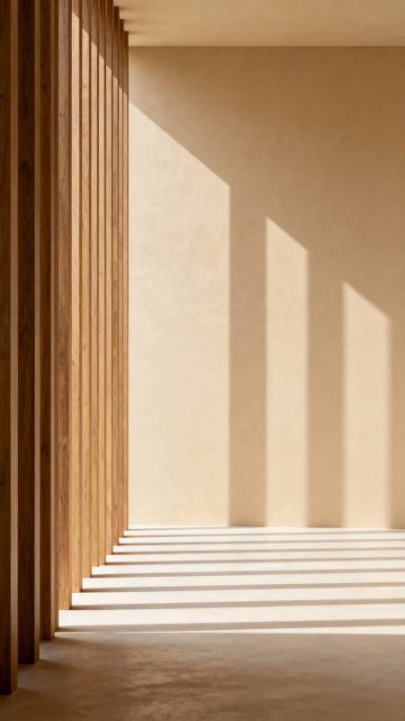 光影交错的阶梯图片