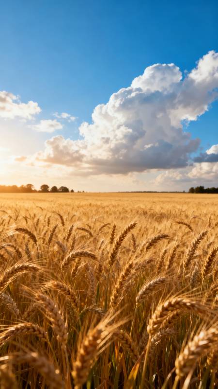 金麦迎日 云卷天边图片