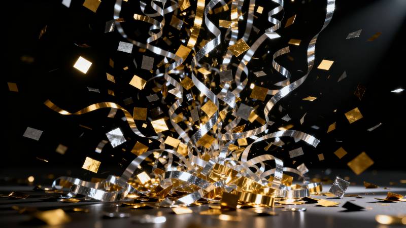 金箔银带庆狂欢图片