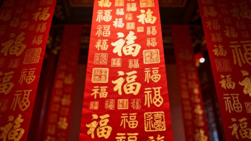 福字迎春喜庆年图片