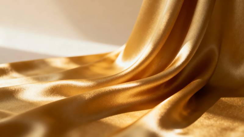 金色绸缎柔光图片