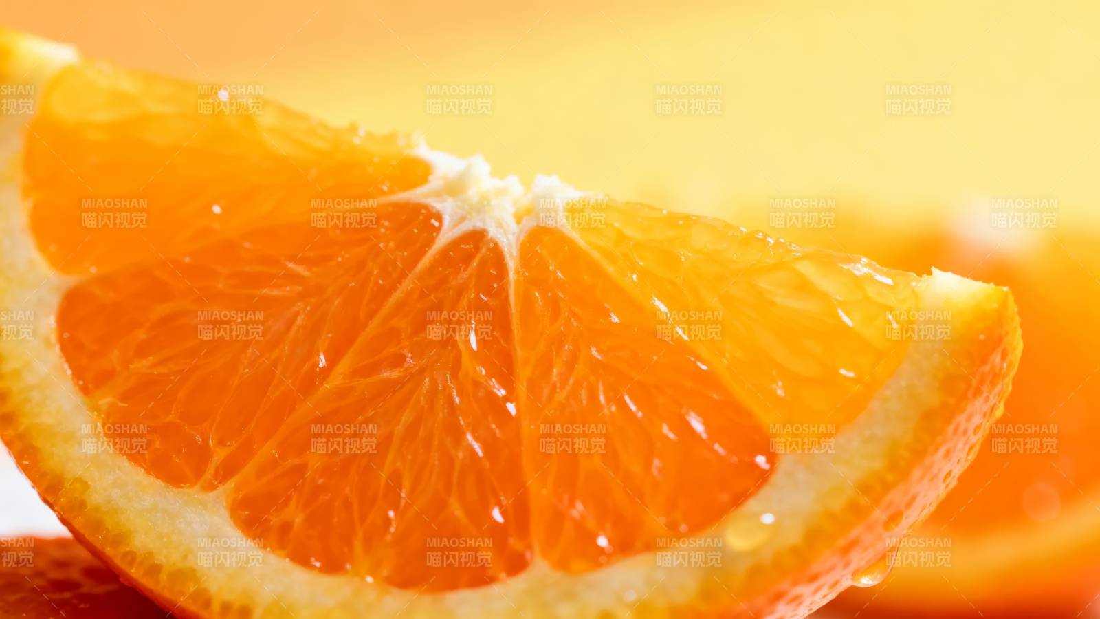 橙子切片特写图片