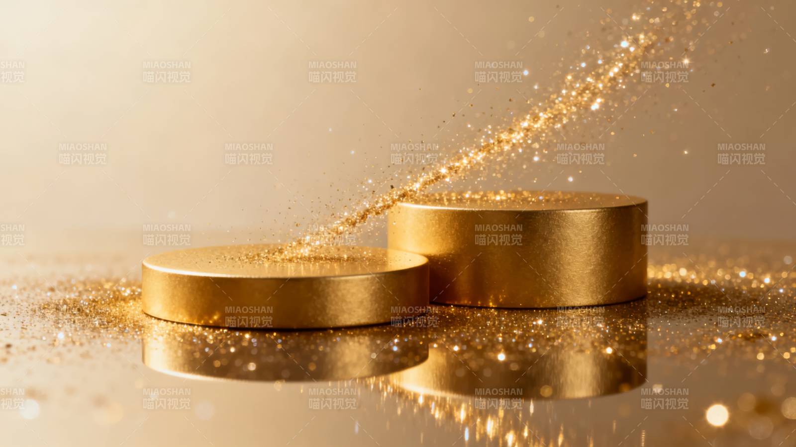 金色舞台闪耀光芒图片