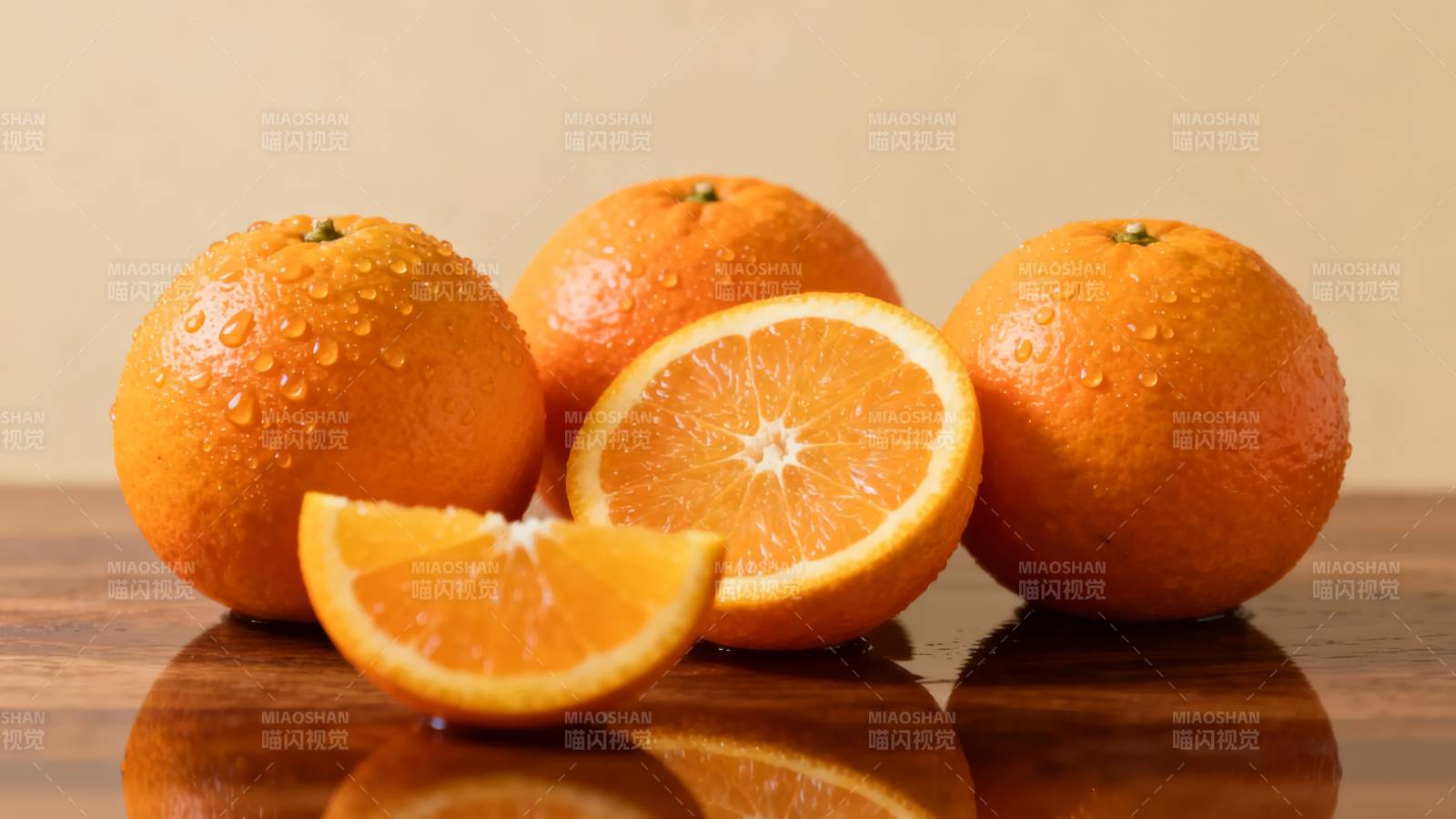 新鲜橙子特写图片