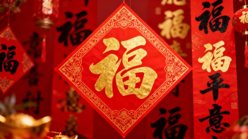 福字迎春喜庆年图片