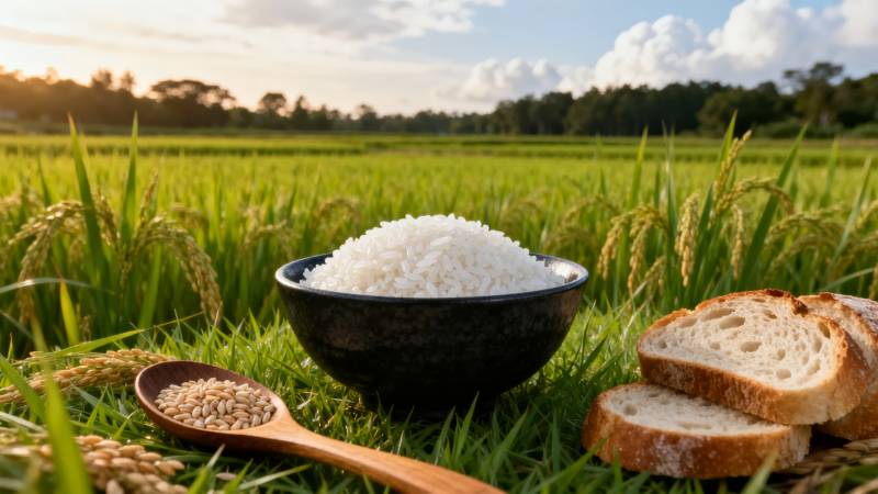 稻田里的美食图片