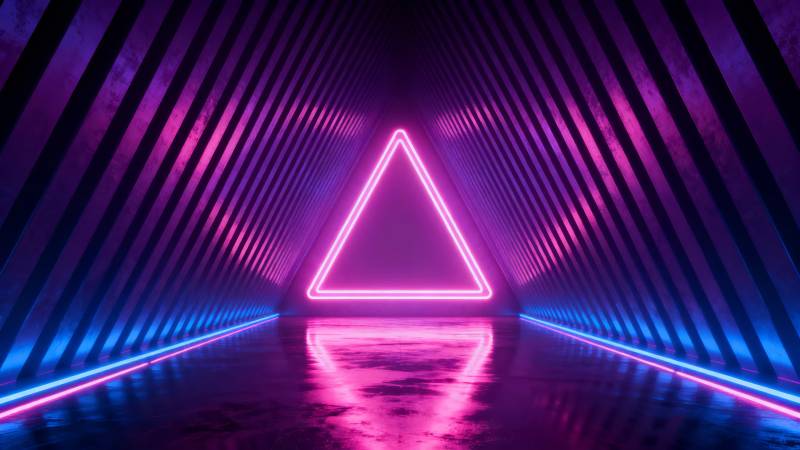 霓虹三角隧道图片