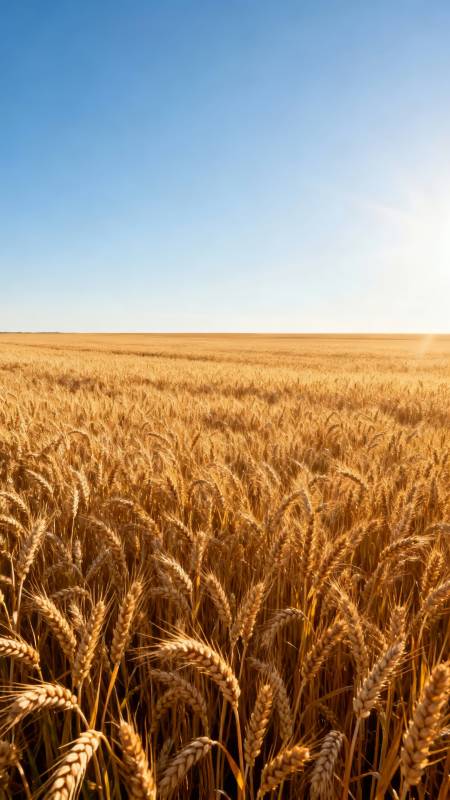 金麦迎风摇曳图片