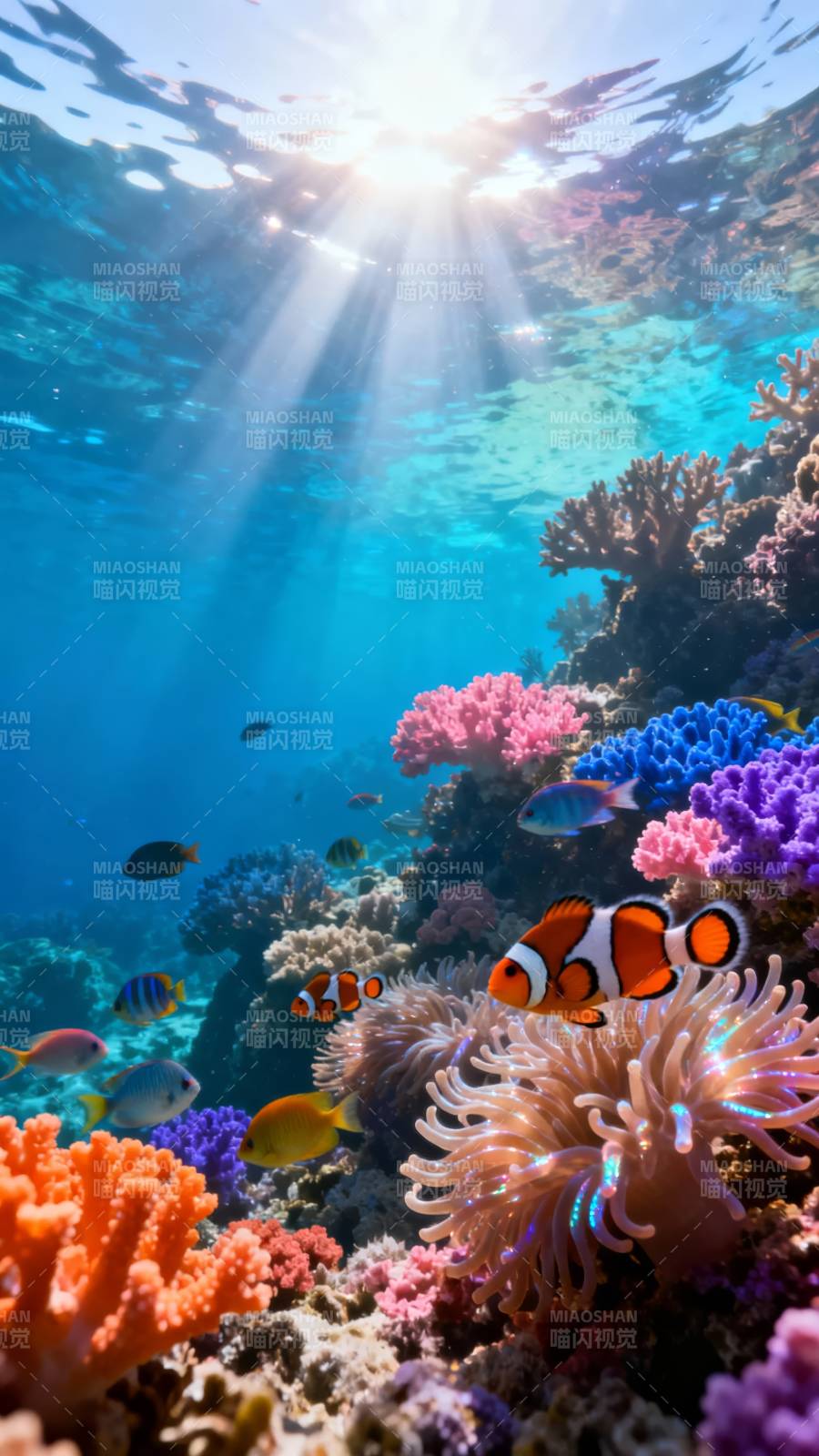 海底珊瑚世界图片