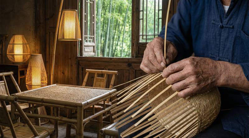 竹编工艺传承图片