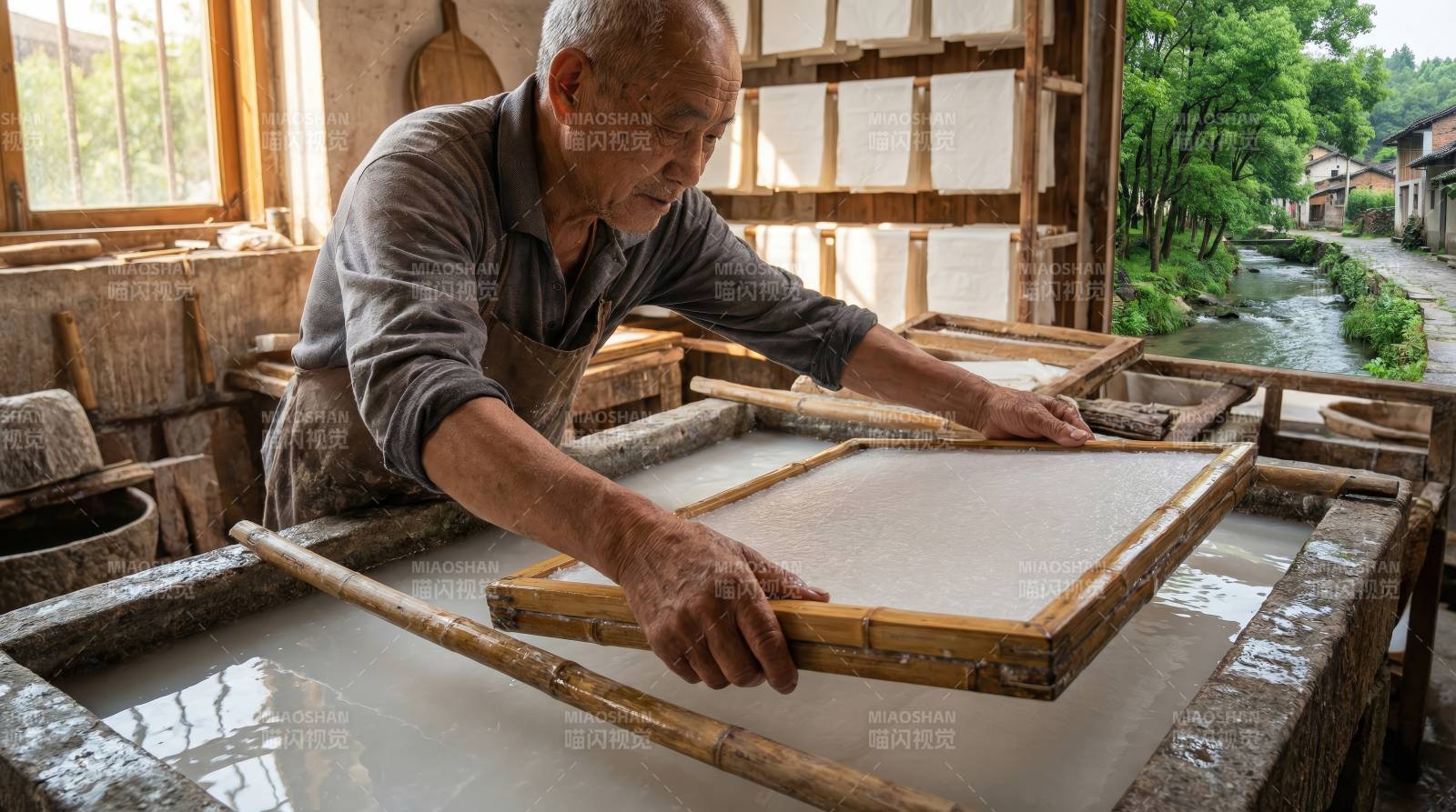 传统造纸工艺图片