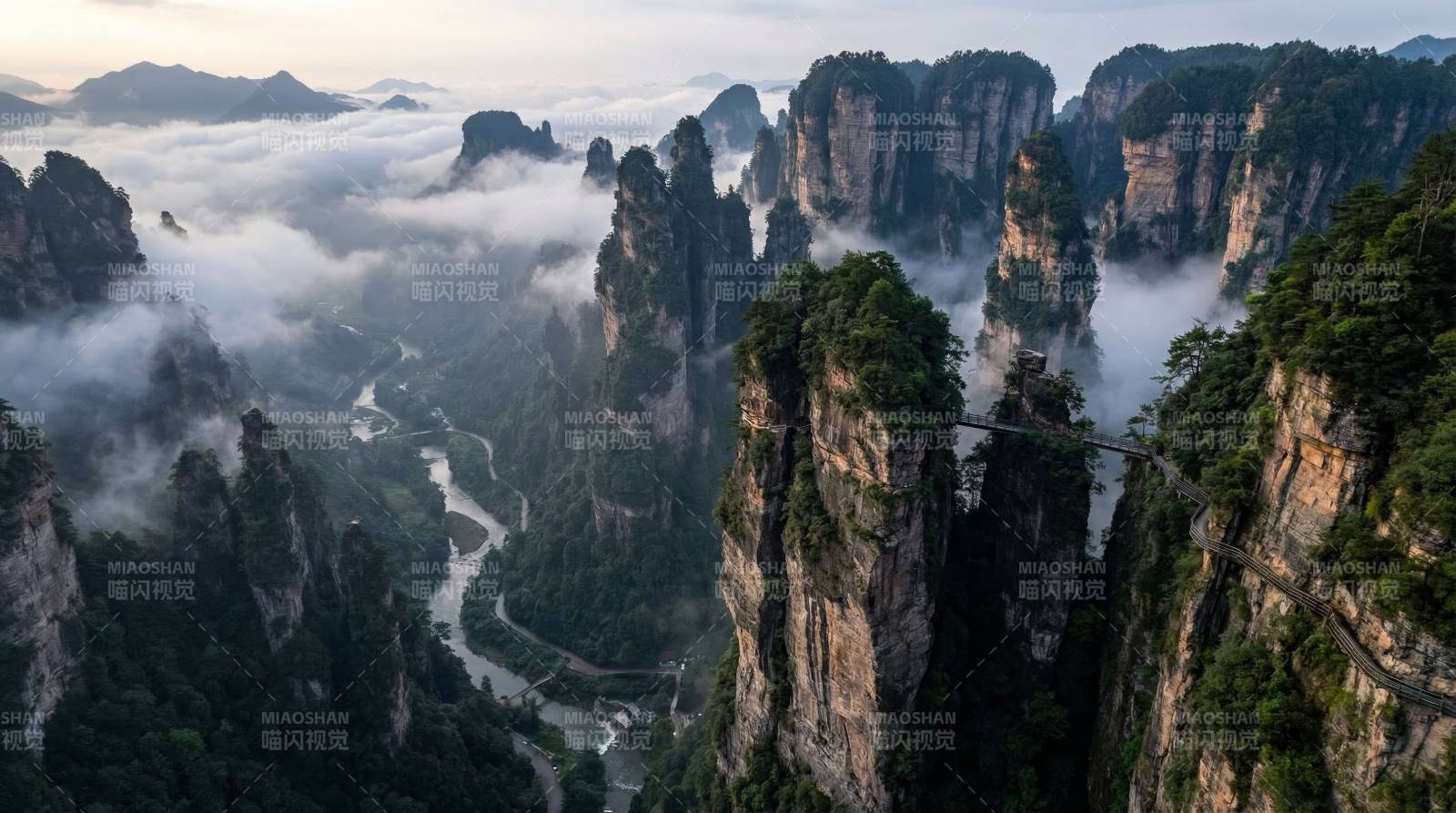 云海奇峰 仙境人间图片