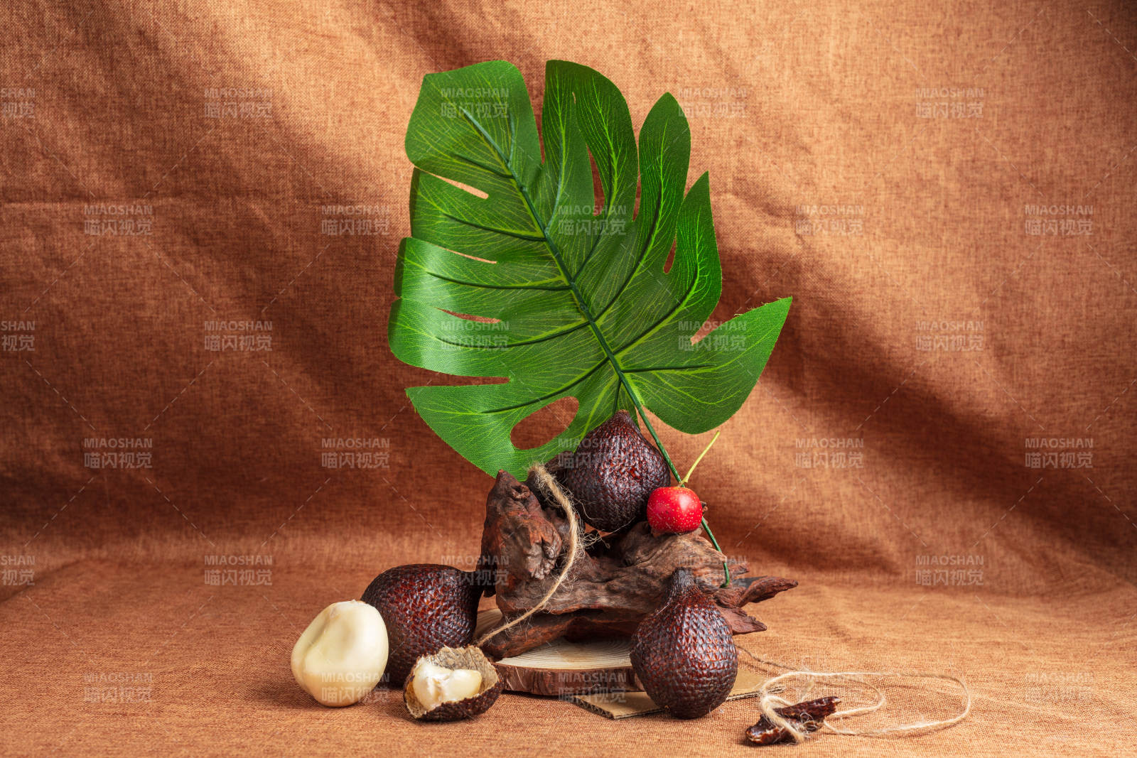 蛇皮果静物图片