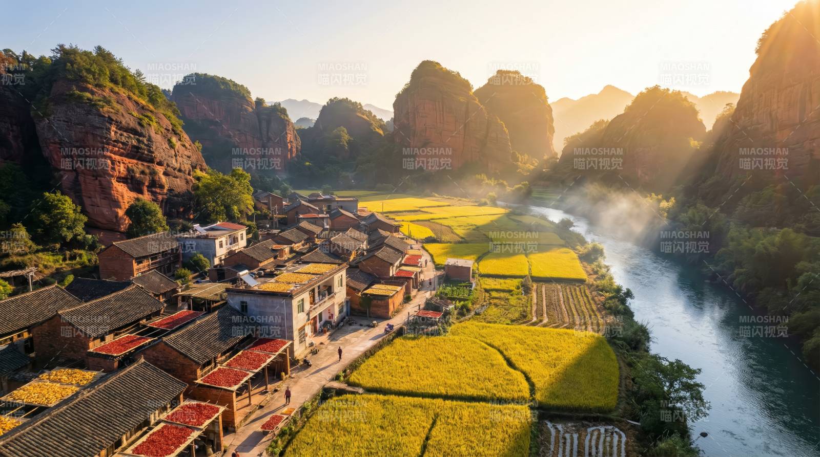 山水田园风光图片