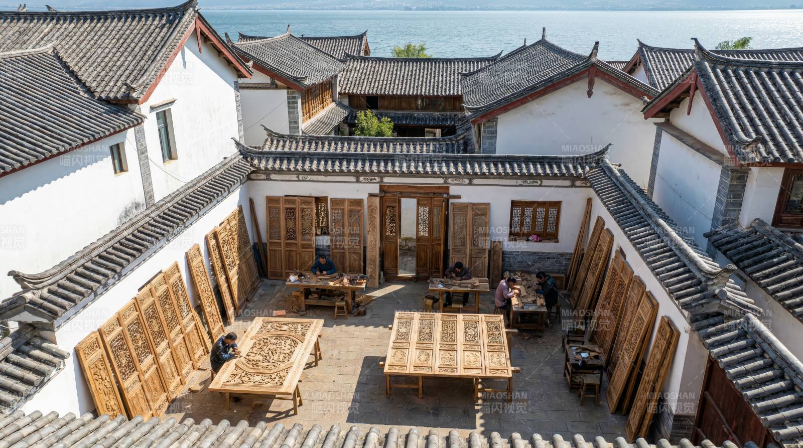 庭院深深古韵浓图片