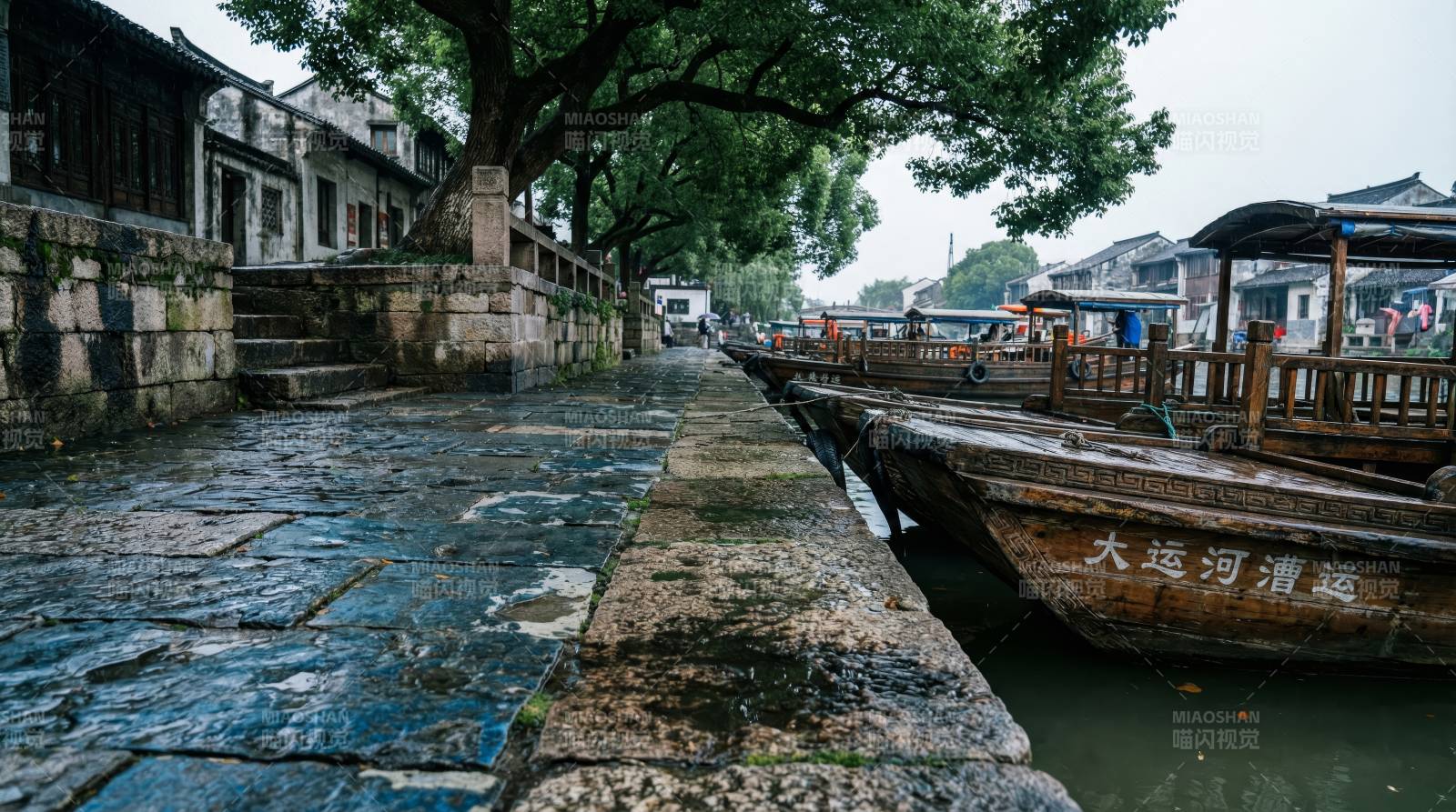 古运河畔静谧景图片