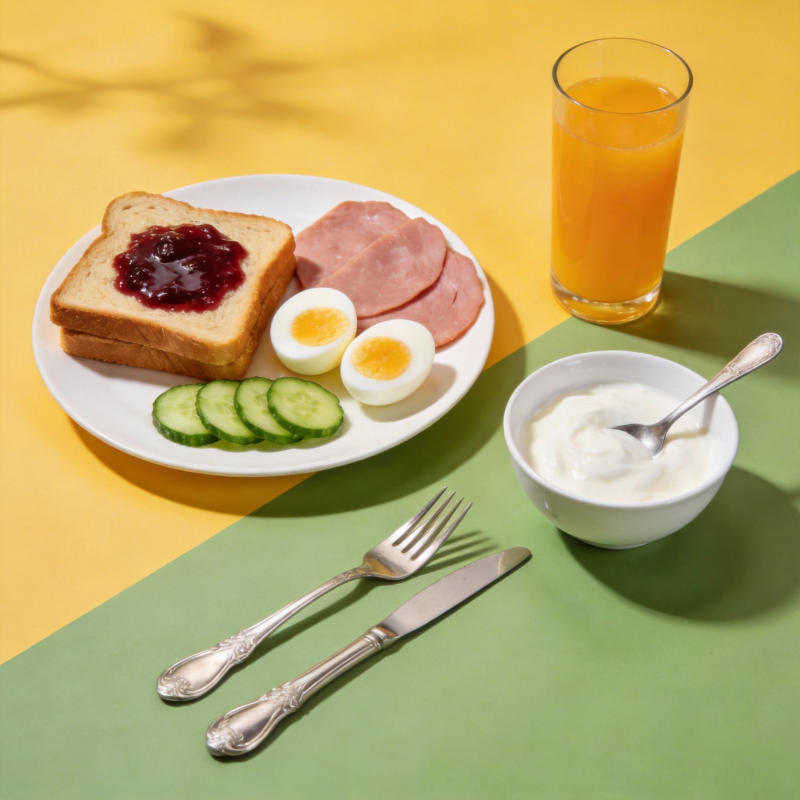 早餐拼盘 营养美味图片