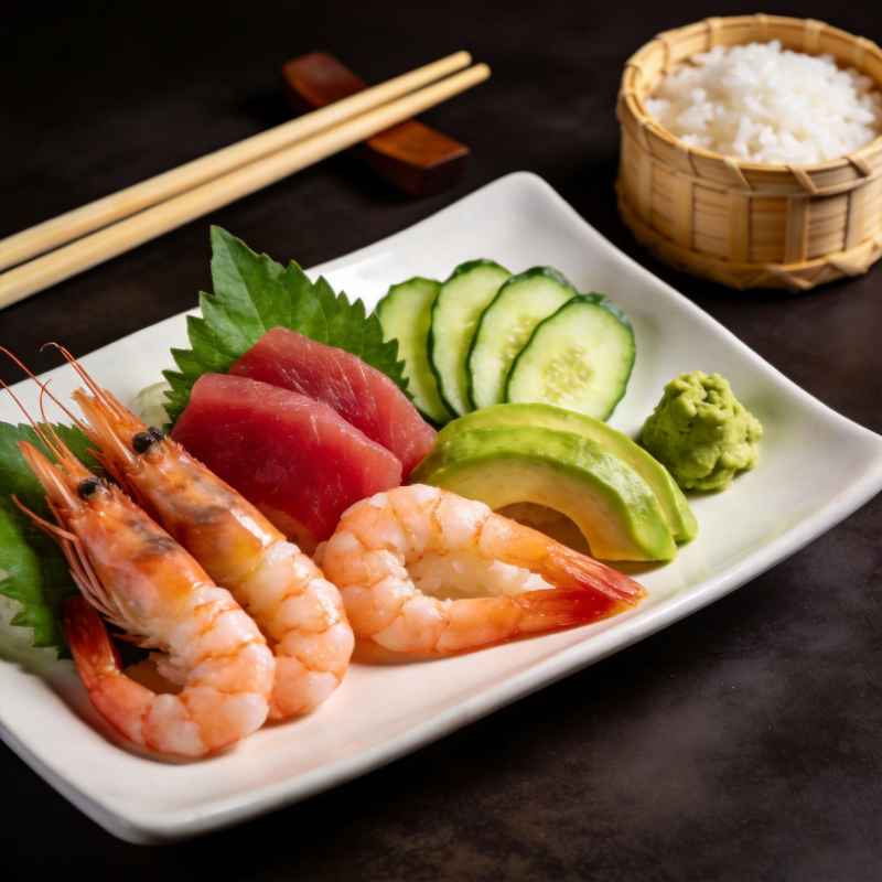 精致寿司拼盘图片