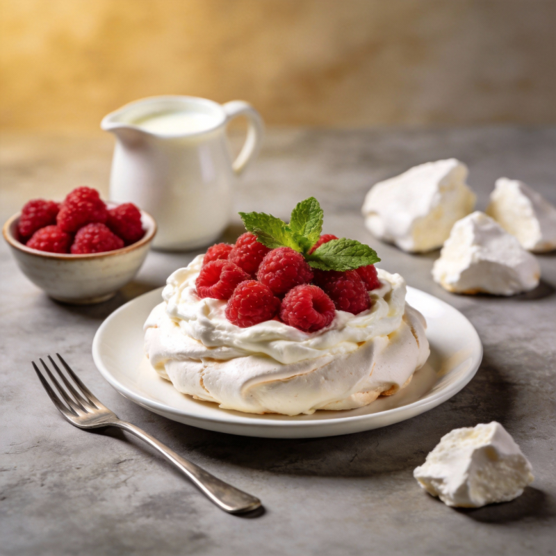 覆盆子蛋白酥图片