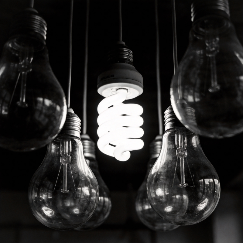 灯泡中的光图片