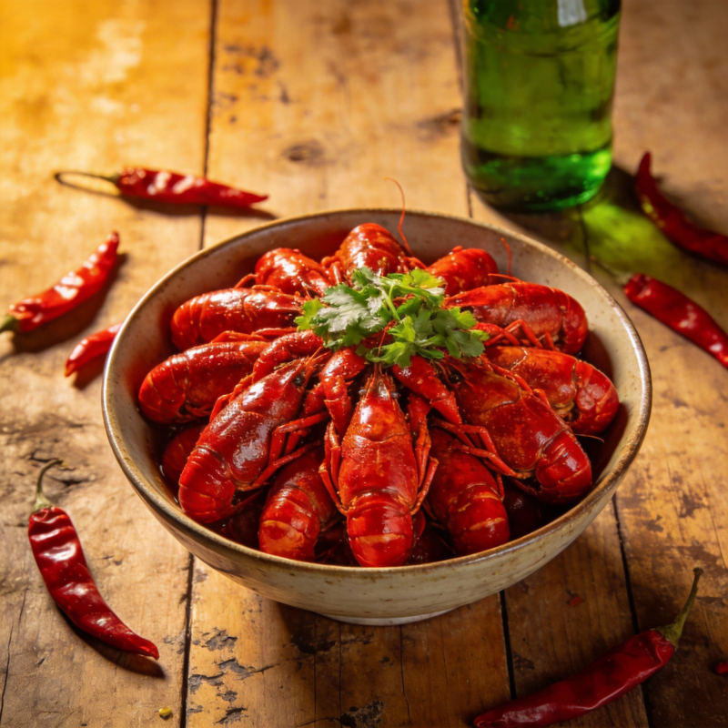 麻辣小龙虾盛宴图片