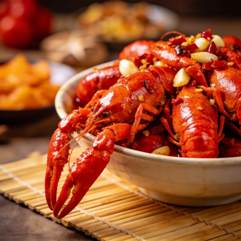 麻辣小龙虾盛宴图片