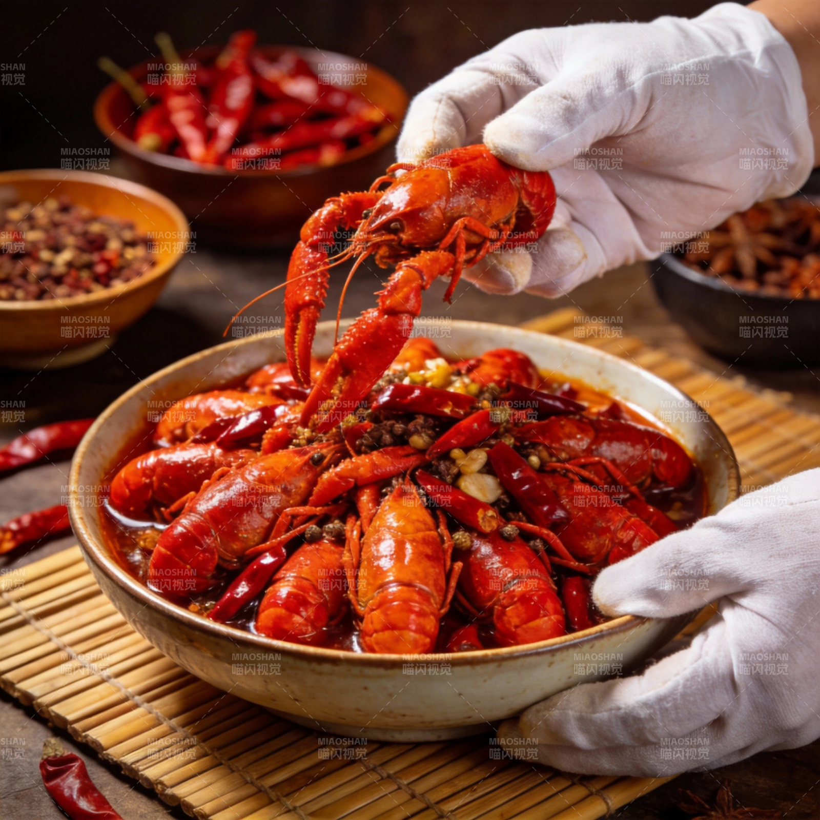 麻辣小龙虾盛宴图片