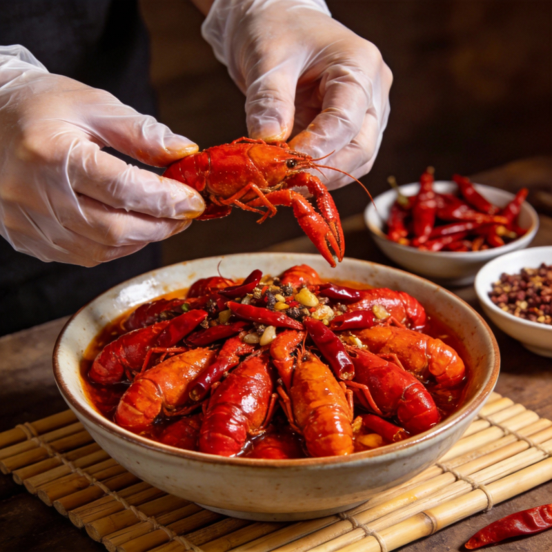 麻辣小龙虾盛宴图片