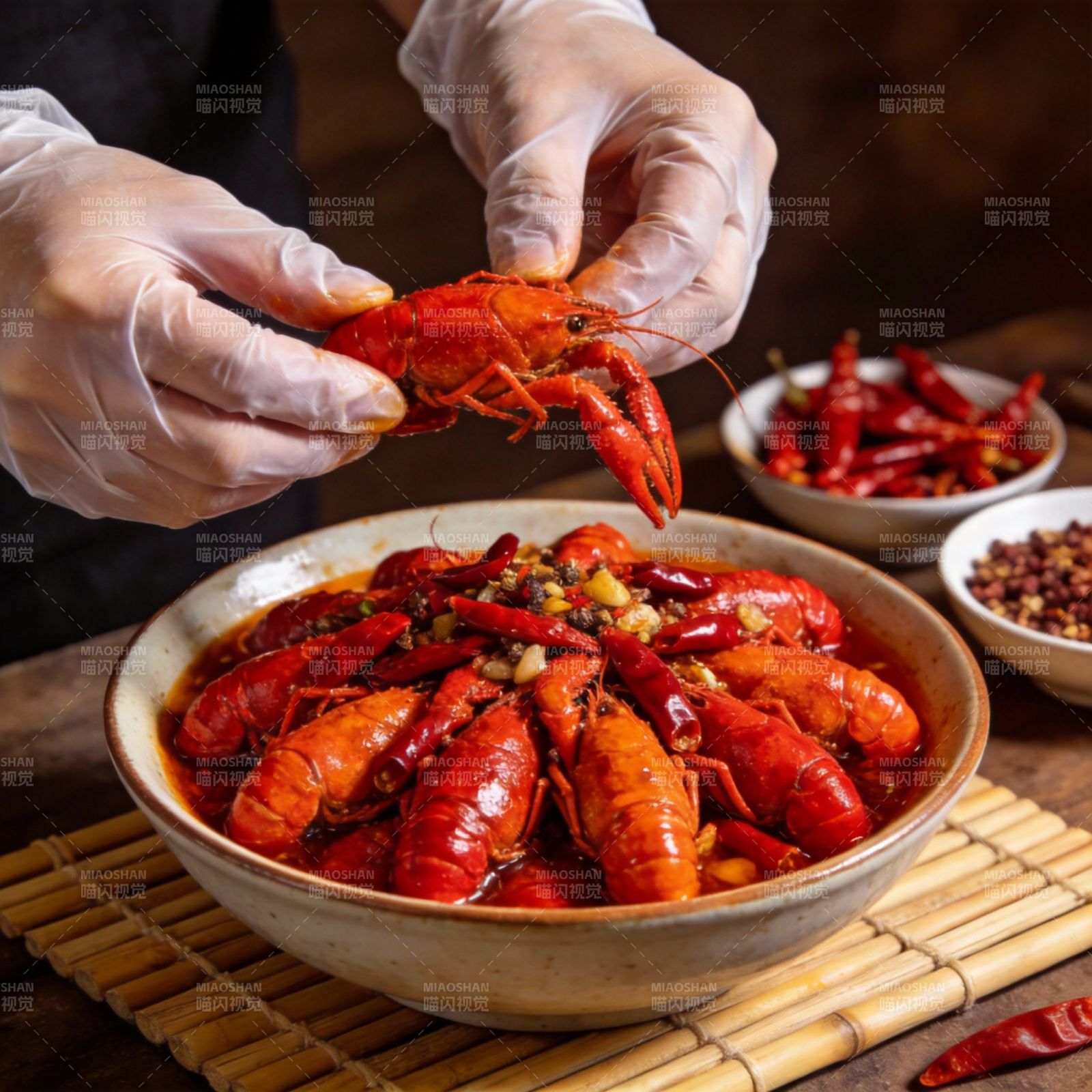 麻辣小龙虾盛宴图片