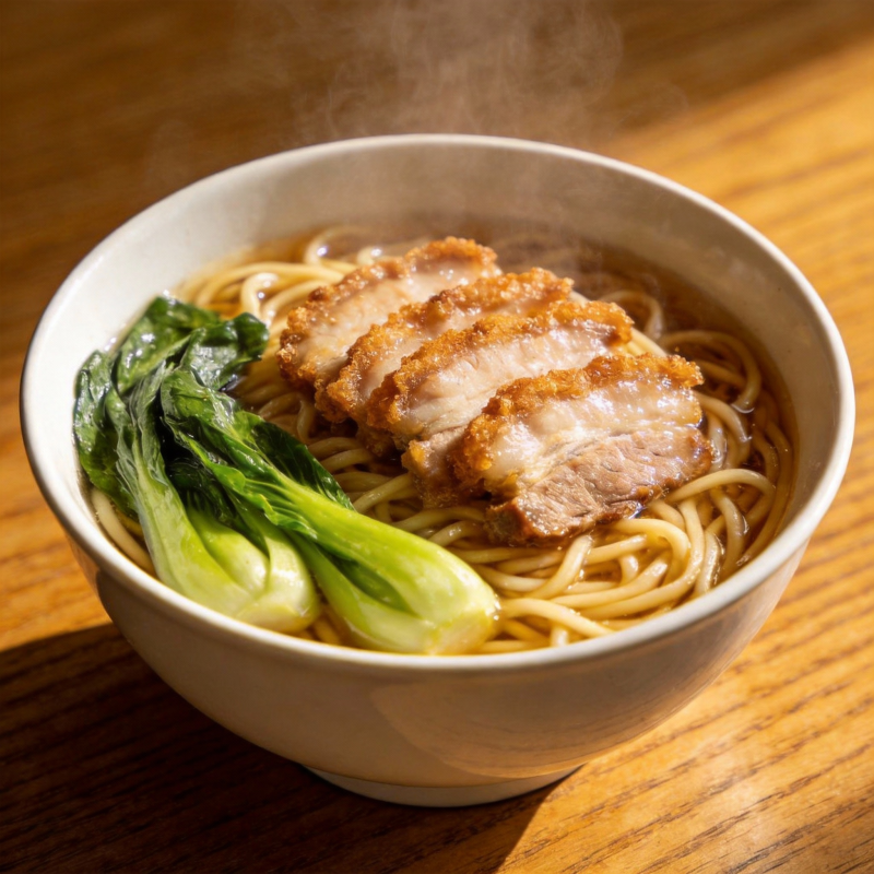 热腾腾的拉面图片