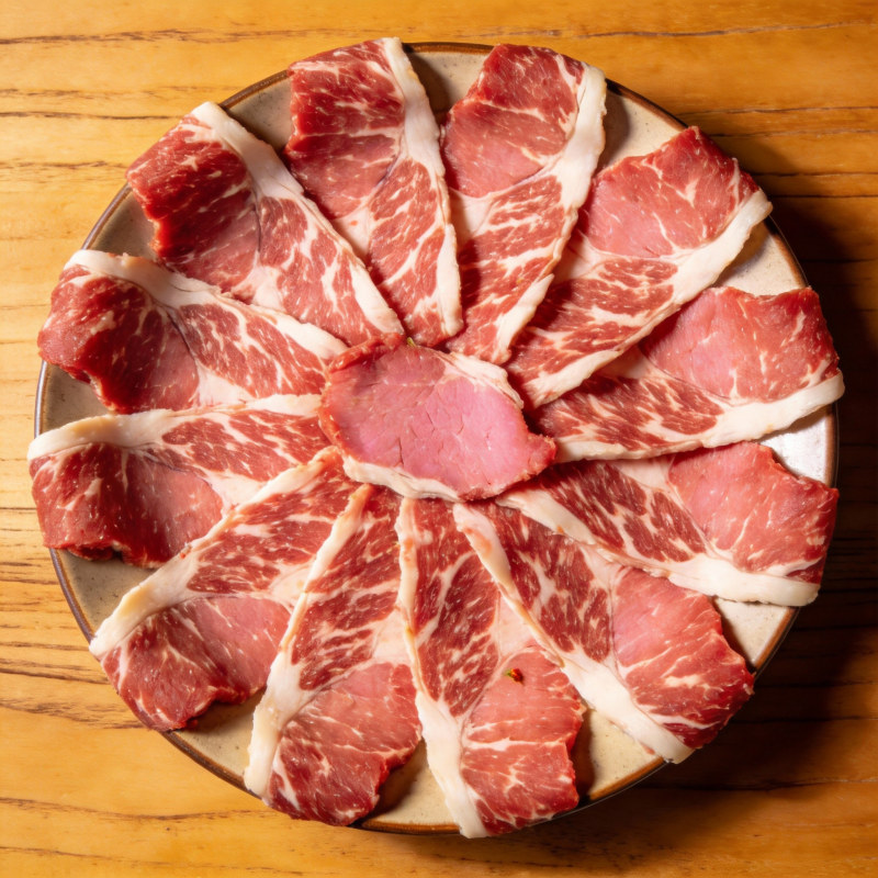 雪花牛肉拼盘图片