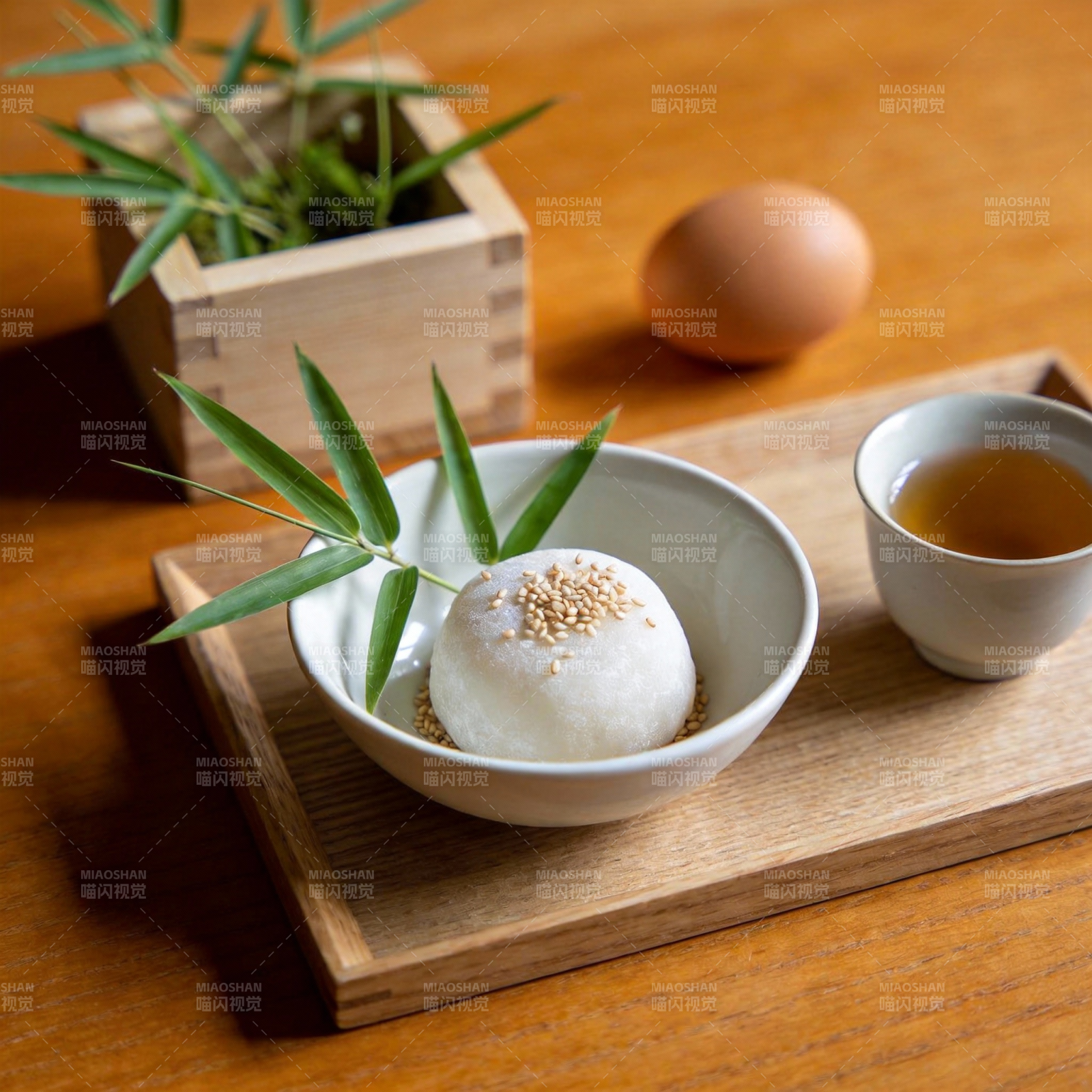 日式甜点静物图片