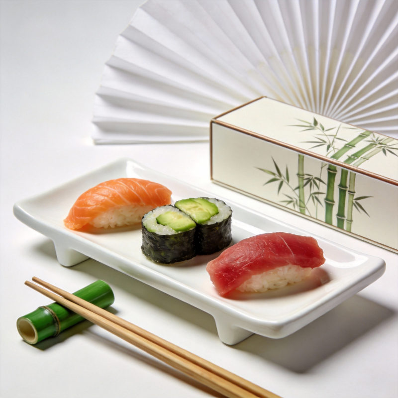 精致寿司摆盘图片