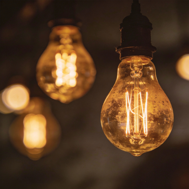 暖光灯泡悬挂图片